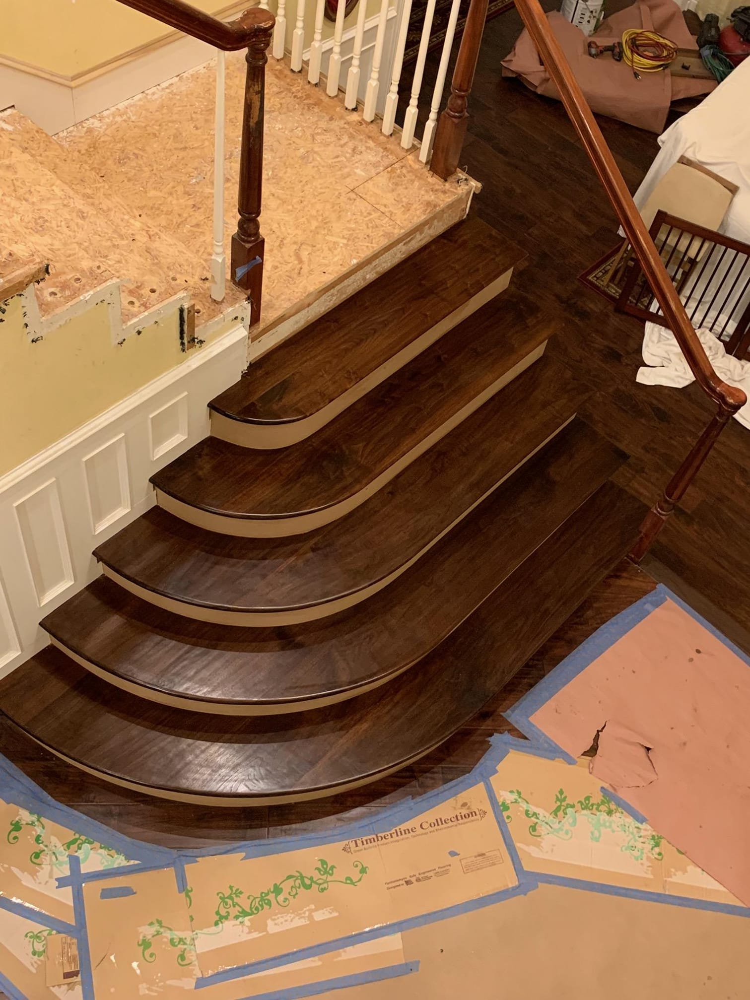 Custom Staircase Steps Installation