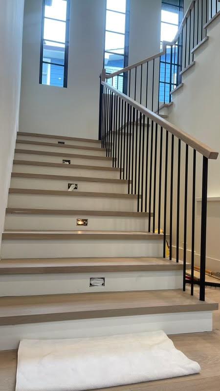 Staircase Installation by ATP Flooring and Custom
