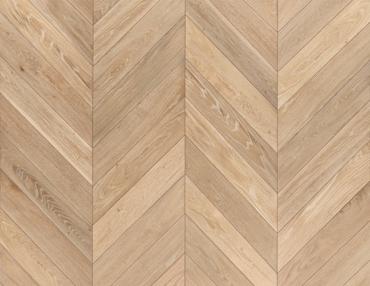 Engineered Hardwood Garrison Collection - French Collection - European Oak Vintage White Wash Chevron