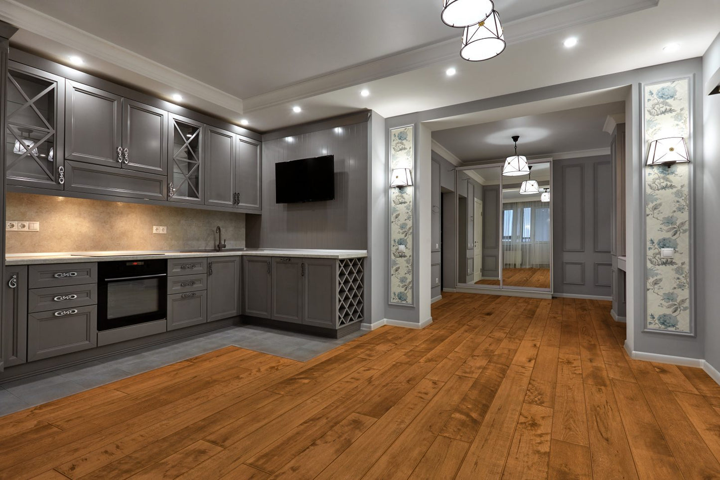 Engineered Hardwood Garrison Collection - Garrison II Smooth - Maple Chestnut - Smooth