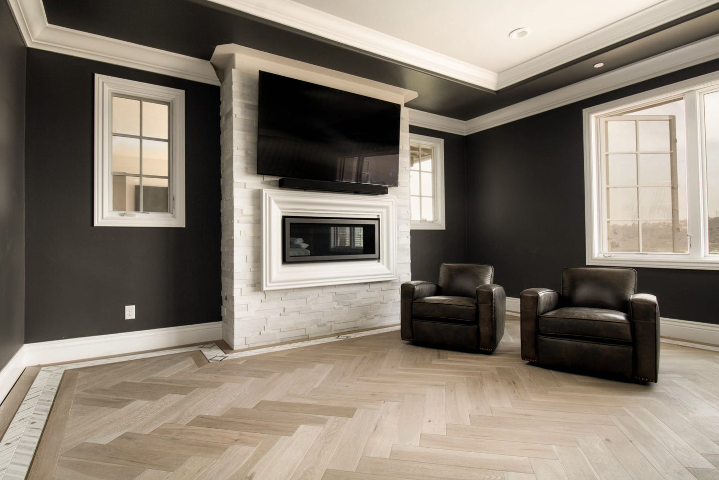 Engineered Hardwood Garrison Collection - Da Vinci - European Oak Nesso (Herringbone)