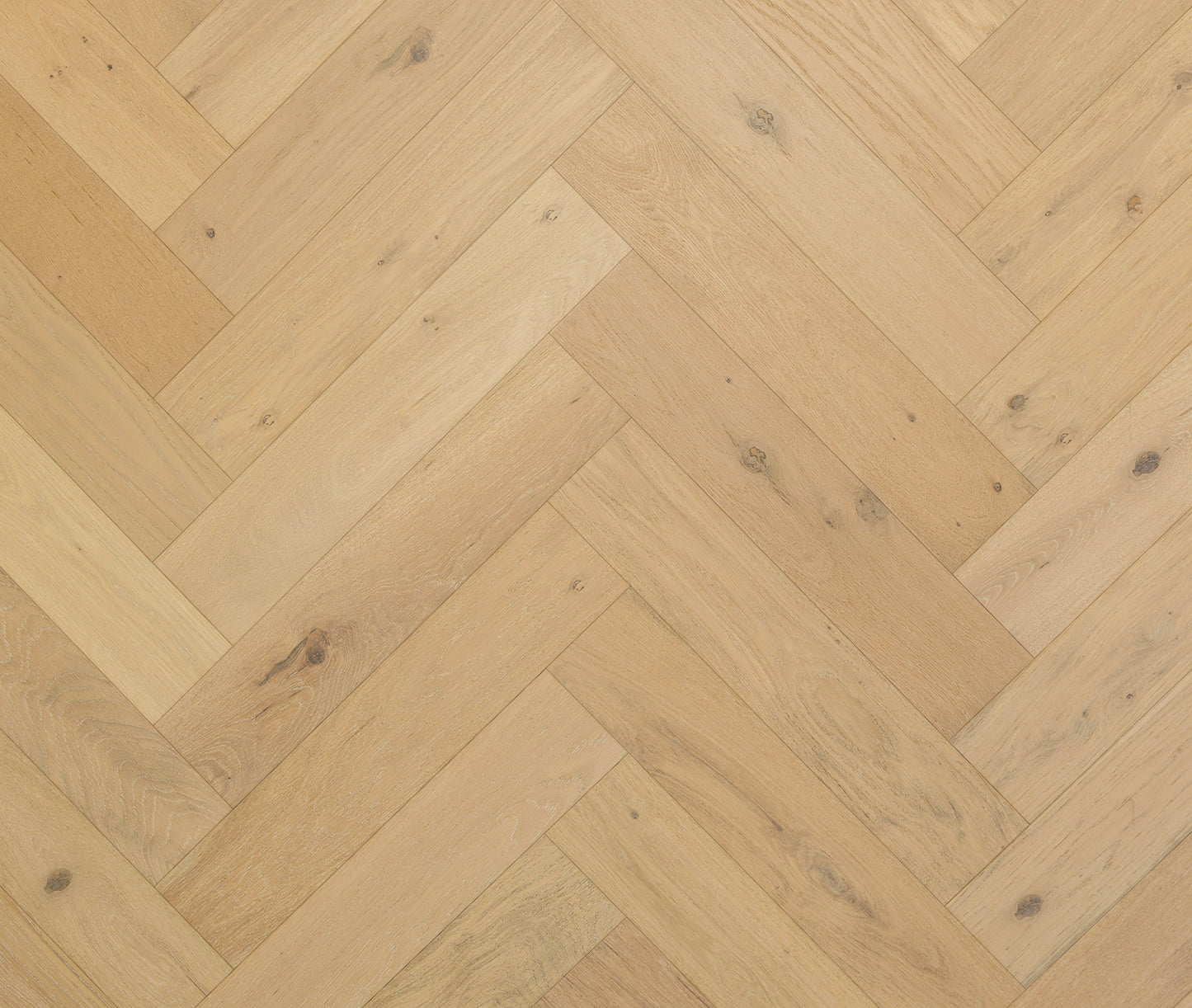 Engineered Hardwood Garrison Collection - Newport - European Oak Shell Beach Herringbone