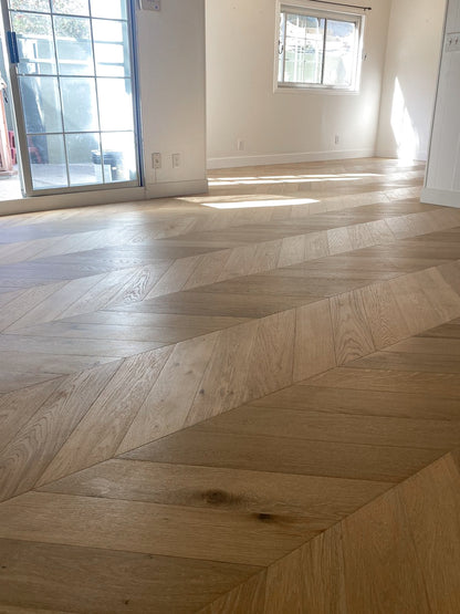 Engineered Hardwood Garrison Collection - Bellagio - European Oak Rovenza Chevron