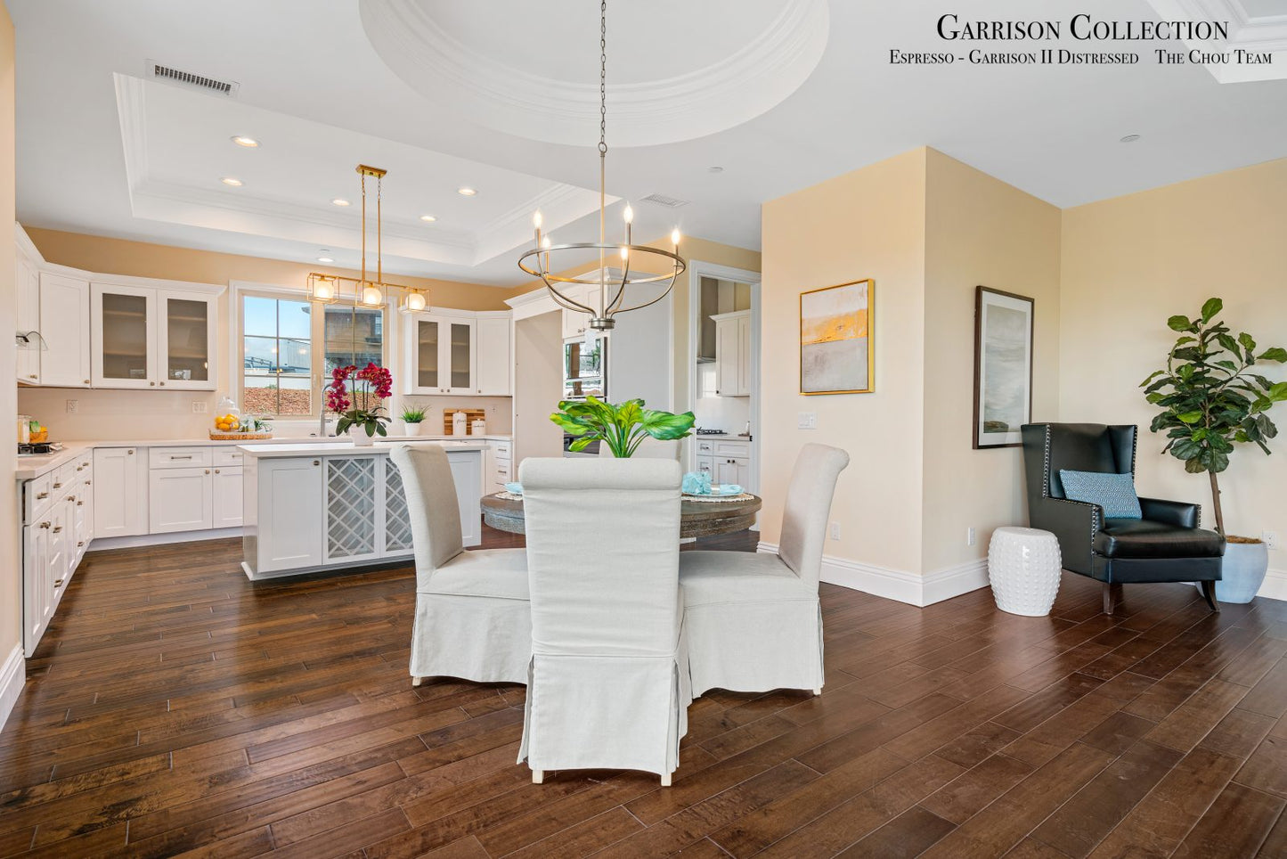 Engineered Hardwood Garrison Collection - Garrison II Distressed - Maple Espresso - Distressed